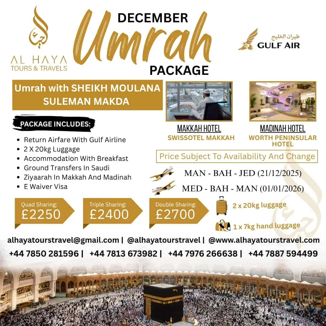 December Umrah Packages UK 